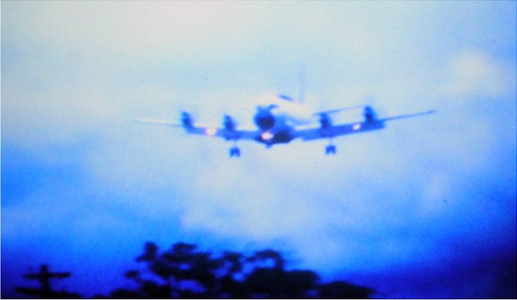 Lockheed EP-3E on Final Approach to RWY 6L NAS Agana Guam - Sep 1974