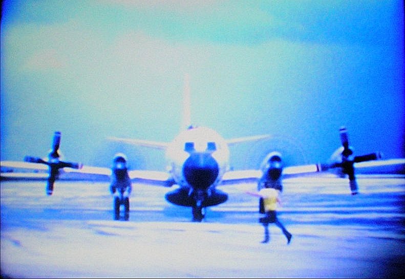 Lockheed EP-3E VQ-1 NAS Agana Guam Taxiing in - final turn - SEP 1974