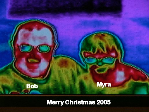 Infra-red Christmas card