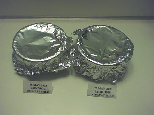 Covered sample dishes