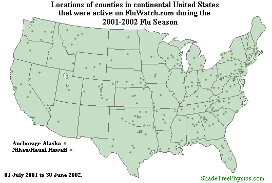 Flu-Watch Counties 2001-2002